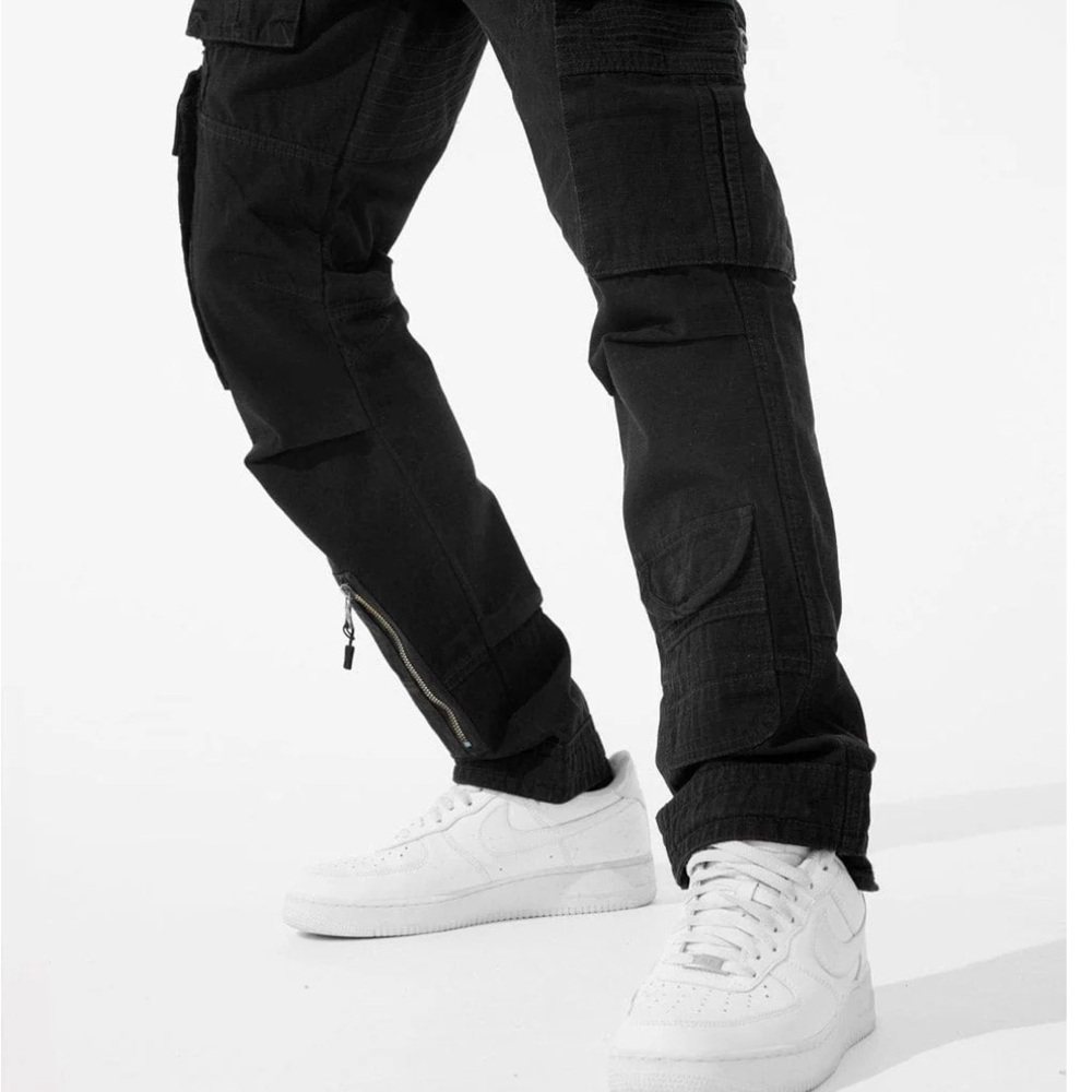Jordan Craig Black Cargo Pants with Sturdy Fabric